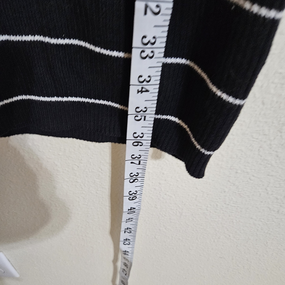 Area Stars Striped Black and White Sweater Dress - Picture 7 of 9